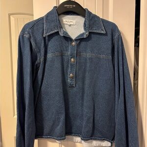 Rag & Bone Blue Long Sleeve Button Down Shirt